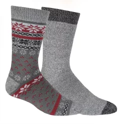 Men's Columbia Thermal Crew Socks -columbia shop 2678612 Grey Fairisle