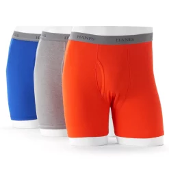 Big & Tall Hanes® Classics 3-pack Fresh IQ Boxer Briefs