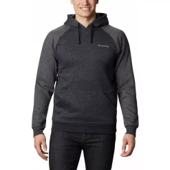 Men's Columbia Hart Mountain Hoodie -columbia shop 3595641 Black Heather