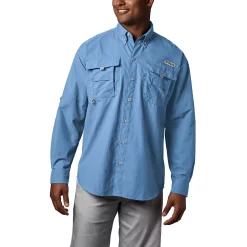 Men's Columbia PFG Bahama II Long Sleeve Woven Shirt 16 Men's Columbia PFG Bahama II Long Sleeve Woven Shirt -columbia shop 3841979 Sail