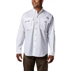 Men's Columbia PFG Bahama II Long Sleeve Woven Shirt 13 Men's Columbia PFG Bahama II Long Sleeve Woven Shirt -columbia shop 3841979 White