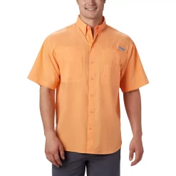 Men's Columbia PFG Tamiami™ II Short Sleeve Shirt -columbia shop 3842914 Bright Nectar