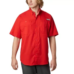 Men's Columbia PFG Tamiami™ II Short Sleeve Shirt -columbia shop 3842914 Red Spark