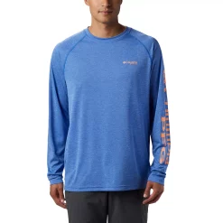 Men's Columbia PFG Terminal Tackle™ Heather Long Sleeve Shirt 9 Men's Columbia PFG Terminal Tackle™ Heather Long Sleeve Shirt -columbia shop 3843032 Vivid Blue Heather