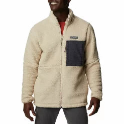 Men's Columbia Mountainside Heavyweight Fleece Zip-Front Jacket -columbia shop 4217516 Ancient Fossil