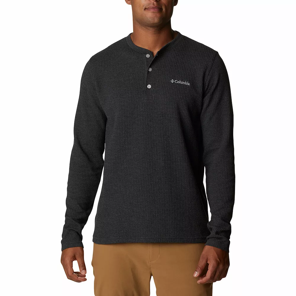 Men's Columbia Pine Peak Waffle Henley 1 Men's Columbia Pine Peak Waffle Henley