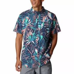 Rapid Rivers™ Printed Short Sleeve Shirt -columbia shop 5182232 Dark Palms