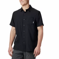 Men's Columbia Slack Tide Omni-Wick Button-Down Camp Shirt -columbia shop 5212117 Black