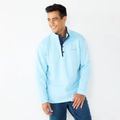 Men's Columbia Hart Mountain™ Half Snap Shirt -columbia shop 5549594 Sky Blue