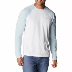 Men's Columbia Thistletown Hills™ Raglan Tee -columbia shop 5550649 Sky Blue Heather