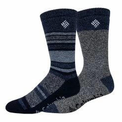 Men's Columbia Lifestyle Repreve Marl Stripe Crew Socks