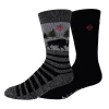 Men's Columbia Lifestyle Bison-Stripe Thermal Crew Socks