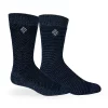 Mens Columbia Lifestyle Classic C Stripe MicroPoly Crew Socks