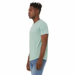 Canvas Mens Triblend Crew Neck Plain Short Sleeve T-Shirt -columbia shop 5901593 ALT2