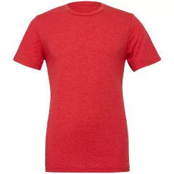 Canvas Mens Triblend Crew Neck Plain Short Sleeve T-Shirt