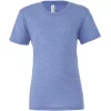 Canvas Mens Triblend Crew Neck Plain Short Sleeve T-Shirt