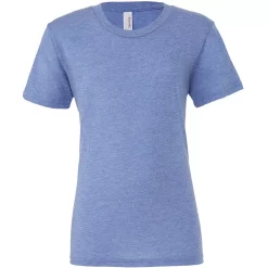 Canvas Mens Triblend Crew Neck Plain Short Sleeve T-Shirt