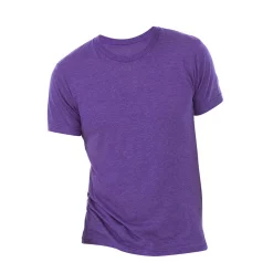 Canvas Mens Triblend Crew Neck Plain Short Sleeve T-Shirt