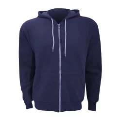 Canvas Unixex Zip-up Polycotton Fleece Hooded Sweatshirt / Hoodie