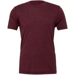 Canvas Mens Triblend Crew Neck Plain Short Sleeve T-Shirt
