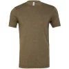 Canvas Mens Triblend Crew Neck Plain Short Sleeve T-Shirt