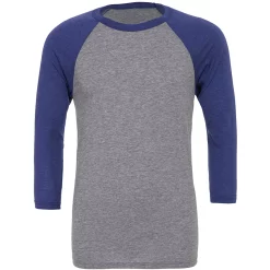 Canvas Mens 3/4 Sleeve Baseball T-Shirt