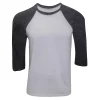 Canvas Mens 3/4 Sleeve Baseball T-Shirt