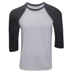 Canvas Mens 3/4 Sleeve Baseball T-Shirt