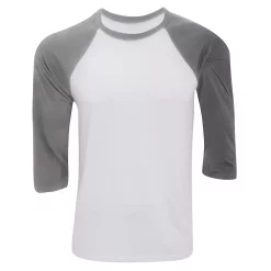 Canvas Mens 3/4 Sleeve Baseball T-Shirt