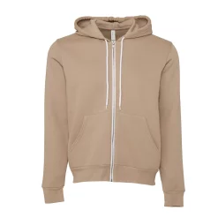Canvas Unixex Zip-up Polycotton Fleece Hooded Sweatshirt / Hoodie