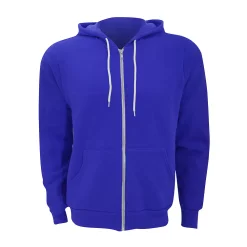 Canvas Unixex Zip-up Polycotton Fleece Hooded Sweatshirt / Hoodie