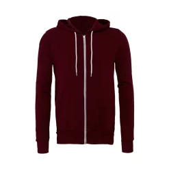 Canvas Unixex Zip-up Polycotton Fleece Hooded Sweatshirt / Hoodie