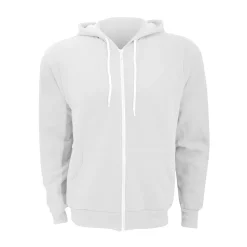 Canvas Unixex Zip-up Polycotton Fleece Hooded Sweatshirt / Hoodie