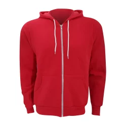 Canvas Unixex Zip-up Polycotton Fleece Hooded Sweatshirt / Hoodie