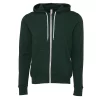 Canvas Unixex Zip-up Polycotton Fleece Hooded Sweatshirt / Hoodie