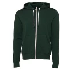 Canvas Unixex Zip-up Polycotton Fleece Hooded Sweatshirt / Hoodie