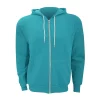 Canvas Unixex Zip-up Polycotton Fleece Hooded Sweatshirt / Hoodie