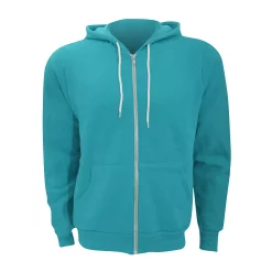 Canvas Unixex Zip-up Polycotton Fleece Hooded Sweatshirt / Hoodie