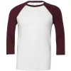 Canvas Mens 3/4 Sleeve Baseball T-Shirt