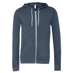 Canvas Unixex Zip-up Polycotton Fleece Hooded Sweatshirt / Hoodie