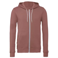 Canvas Unixex Zip-up Polycotton Fleece Hooded Sweatshirt / Hoodie