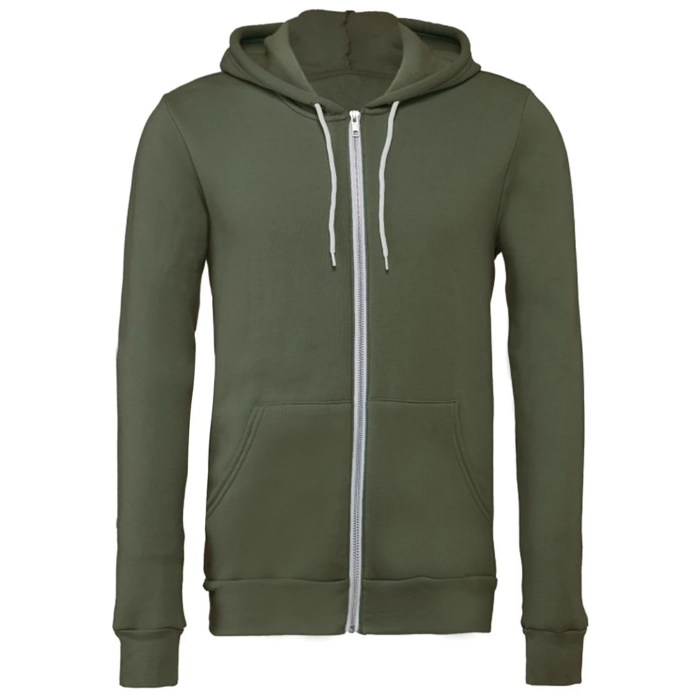 Canvas Unixex Zip-up Polycotton Fleece Hooded Sweatshirt / Hoodie 1 Canvas Unixex Zip-up Polycotton Fleece Hooded Sweatshirt / Hoodie