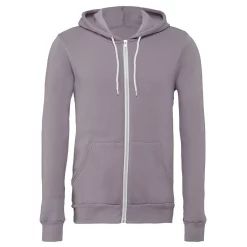 Canvas Unixex Zip-up Polycotton Fleece Hooded Sweatshirt / Hoodie