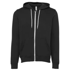 Canvas Unixex Zip-up Polycotton Fleece Hooded Sweatshirt / Hoodie