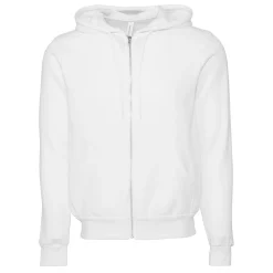 Canvas Unixex Zip-up Polycotton Fleece Hooded Sweatshirt / Hoodie